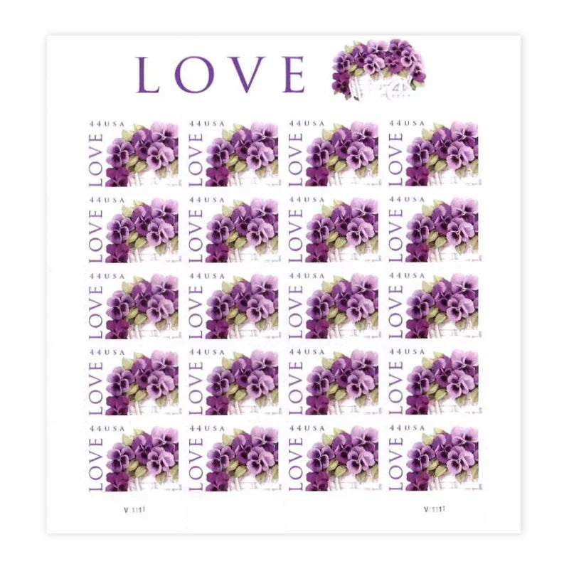 2010 Love-Purple Orchid in Snow Postage First Class Stamps