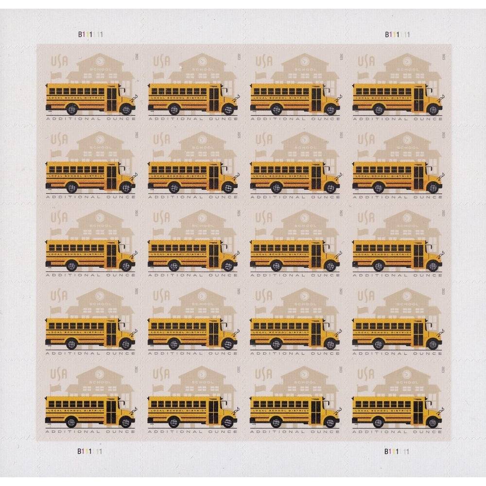 2023 School Bus forever stamps