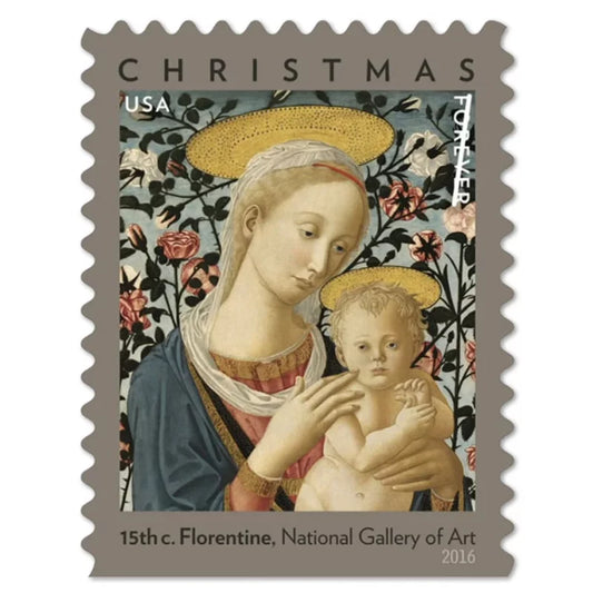 Florentine Madonna and Child Christmas Forever First Class Postage Stamps