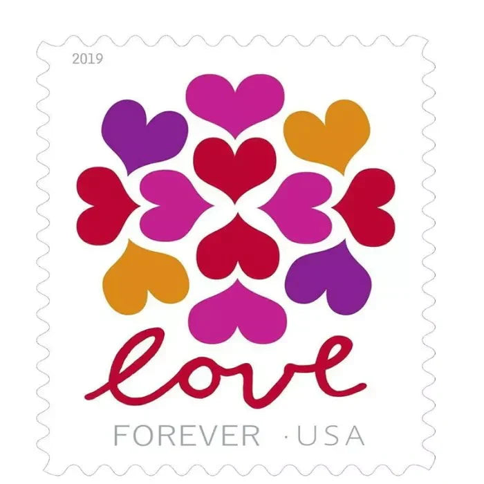 2019 Love Hearts Blossom Forever First Class Postage Stamps