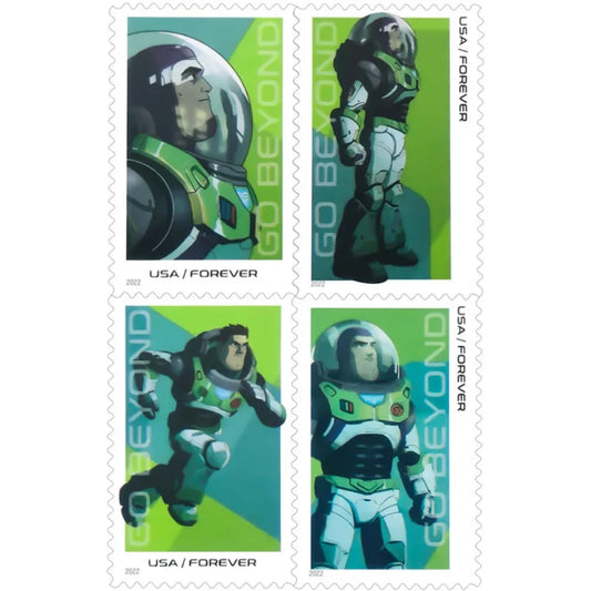 ‘Go Beyond’ Your Typical with Buzz Lightyear Forever First Class Postage Stamps