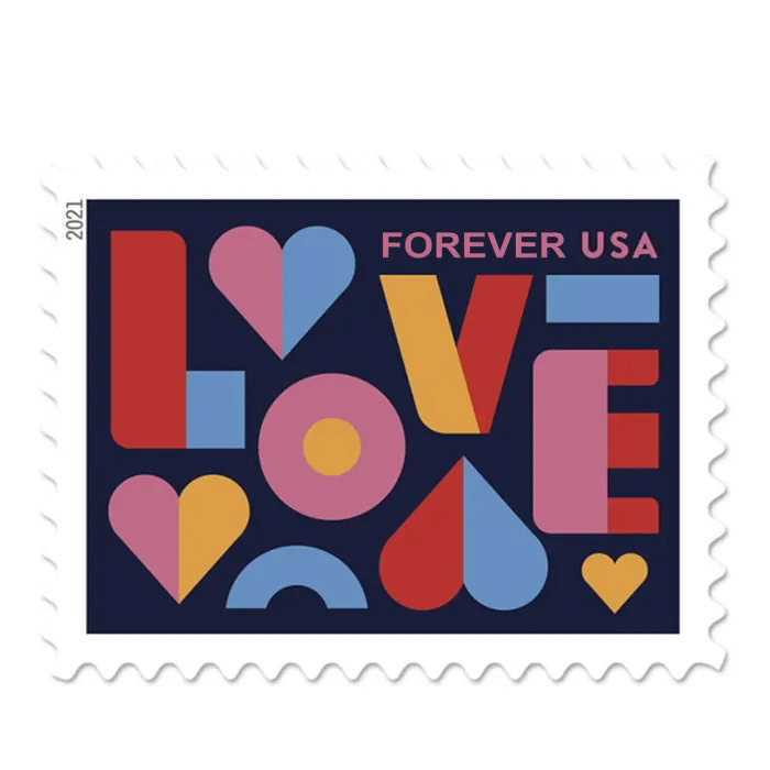 2021 Love Forever First Class Postage Stamps