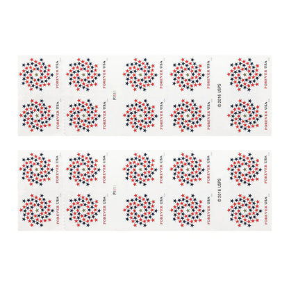 Patriotic Spiral Forever First Class Postage Stamps